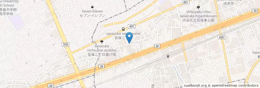Mapa de ubicacion de 小山歯科医院 en 일본, 도쿄도.