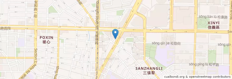 Mapa de ubicacion de Ron Xinyi en Tayvan, 新北市, Taipei, 大安區.