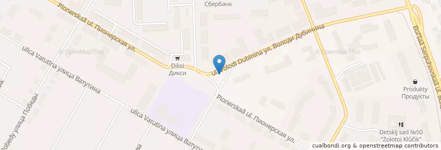 Mapa de ubicacion de Шашлычный дом en Rusland, Centraal Federaal District, Oblast Moskou, Городской Округ Подольск.