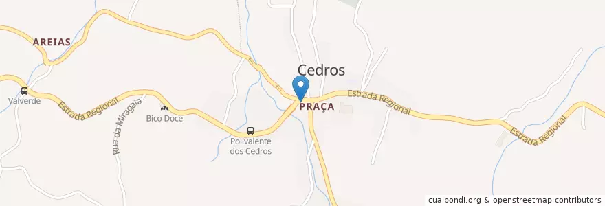 Mapa de ubicacion de Snack-Bar Xavier en 葡萄牙, Faial, Horta, Cedros.