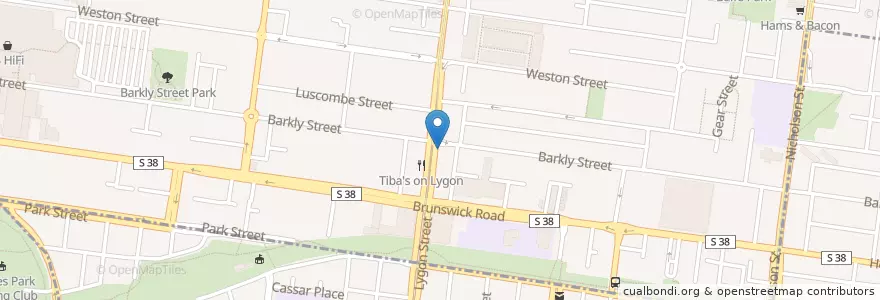 Mapa de ubicacion de HIghness Cafe en Avustralya, Victoria.