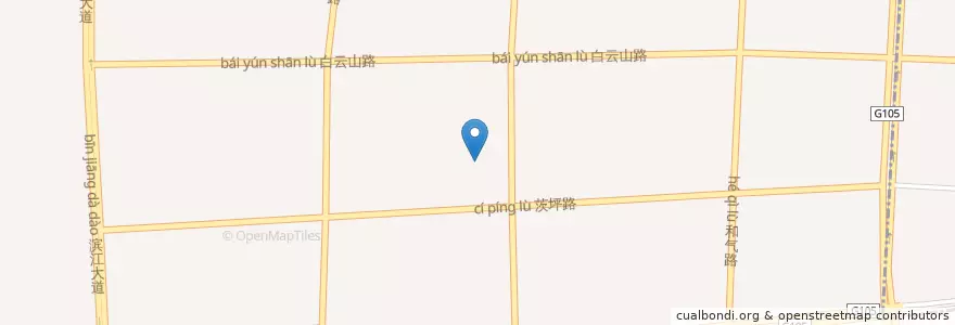 Mapa de ubicacion de 滨江街道 en China, Jiangxi, Ji'an, 青原区 (Qingyuan), 滨江街道.