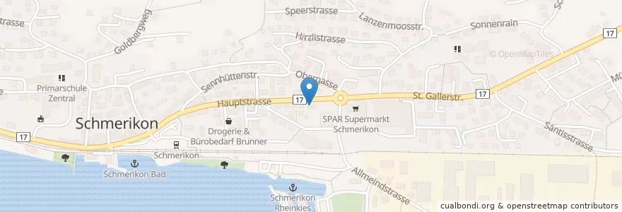 Mapa de ubicacion de Orange Kebap & Pizza en سوئیس, Sankt Gallen, Wahlkreis See-Gaster, Schmerikon.