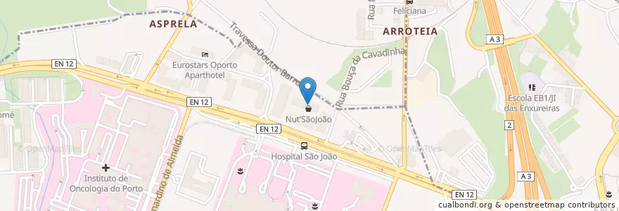 Mapa de ubicacion de Parque subterrâneo AP en 葡萄牙, 北部大區, Área Metropolitana Do Porto, Porto, Matosinhos.