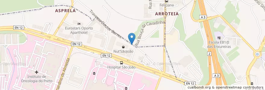 Mapa de ubicacion de Ecoponto en Португалия, Северный, Área Metropolitana Do Porto, Porto, Matosinhos.