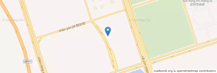 Mapa de ubicacion de China Merchants Bank en 중국, 윈난 성, 쿤밍 시, 呈贡区, 乌龙街道.