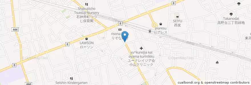 Mapa de ubicacion de くすりの福太郎 en 日本, 東京都, 練馬区.