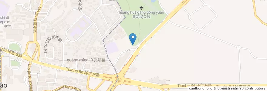 Mapa de ubicacion de 十八路顺德美食 en الصين, غوانغدونغ, 广州市, 越秀区.