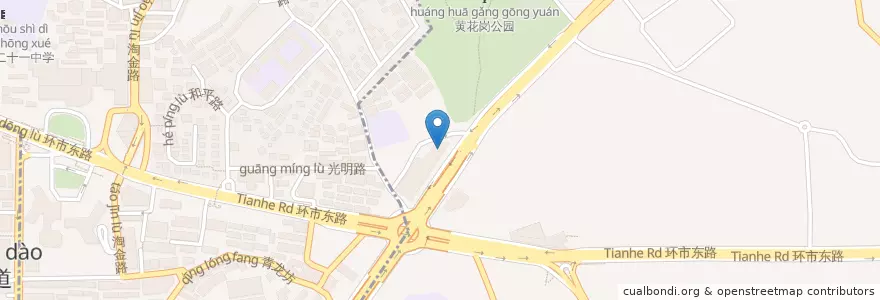 Mapa de ubicacion de 灶小生酒家 en China, Guangdong, Guangzhou, 越秀区.