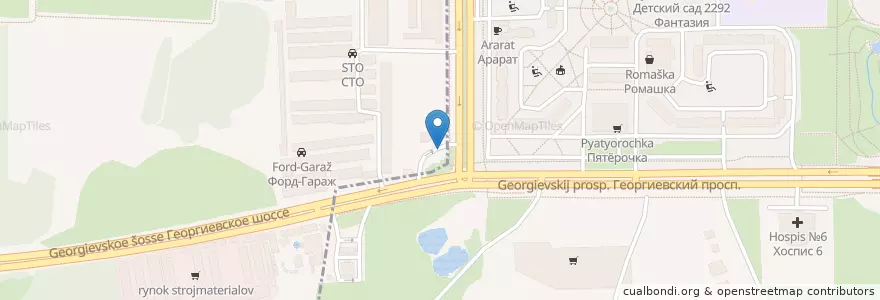 Mapa de ubicacion de Карат-ойл en ロシア, 中央連邦管区, モスクワ州, Городской Округ Солнечногорск, Район Крюково.