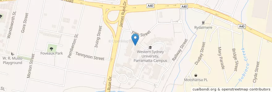Mapa de ubicacion de Piccolo Me en 오스트레일리아, New South Wales, 시드니, City Of Parramatta Council.