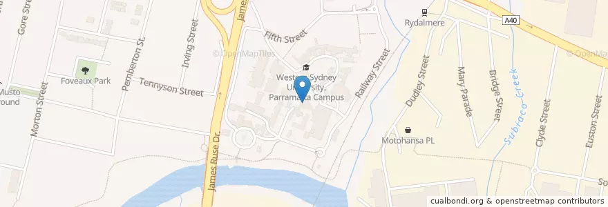 Mapa de ubicacion de Chef's Palette en Australië, Nieuw-Zuid-Wales, Sydney, City Of Parramatta Council.