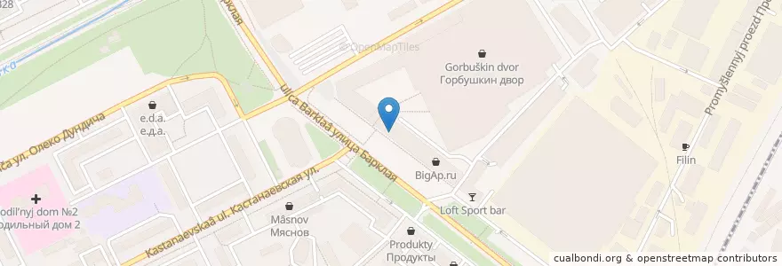Mapa de ubicacion de Хука Плейс Горбушка en Rusia, Центральный Федеральный Округ, Москва, Западный Административный Округ.