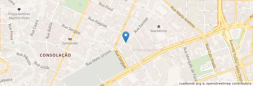 Mapa de ubicacion de Lanchonete 593 en Brezilya, Güneydoğu Bölgesi, Сан Паулу, Região Geográfica Intermediária De São Paulo, Região Metropolitana De São Paulo, Região Imediata De São Paulo, Сан Паулу.