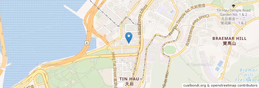 Mapa de ubicacion de 壹燒鵝 en China, Guangdong, Hongkong, Hong Kong Island, New Territories, 灣仔區 Wan Chai District.