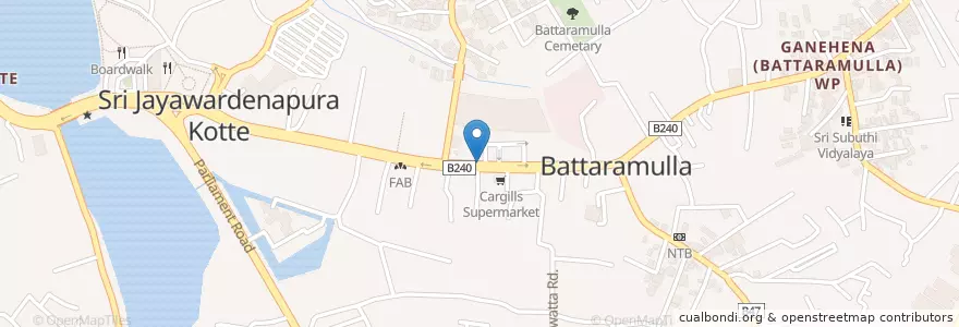 Mapa de ubicacion de Standard Chartered ATM en Sri Lanka, බස්නාහිර පළාත, කොළඹ දිස්ත්‍රික්කය.