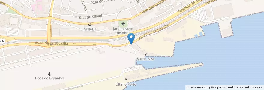 Mapa de ubicacion de Ōkah Restaurant & Rooftop en Portugal, Aire Métropolitaine De Lisbonne, Lisbonne, Grande Lisboa, Estrela.