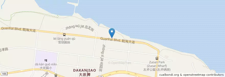 Mapa de ubicacion de 福德宮 en 타이완, 신베이 시, 바리 구.
