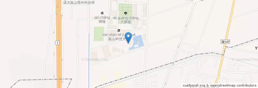 Mapa de ubicacion de 創媒藝廊 en Taïwan, Tainan.