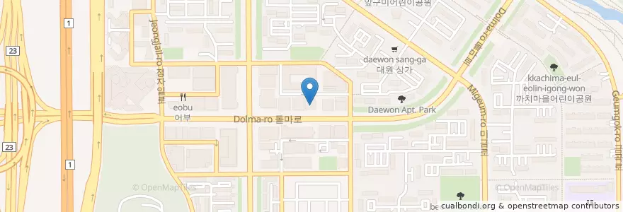 Mapa de ubicacion de 명륜진사갈비미금점 en 大韓民国, 京畿道, 盆唐区.
