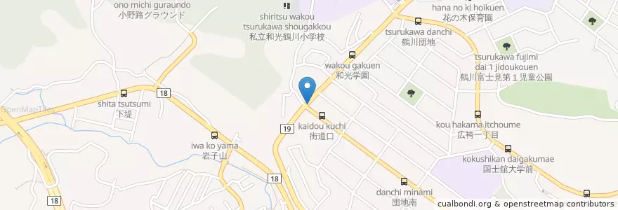 Mapa de ubicacion de Ayers Rock en 日本, 東京都, 町田市.