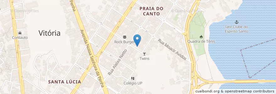 Mapa de ubicacion de Café Pepi en Brezilya, Güneydoğu Bölgesi, Espírito Santo, Região Geográfica Intermediária De Vitória, Vitória, Região Metropolitana Da Grande Vitória, Microrregião Vitória.