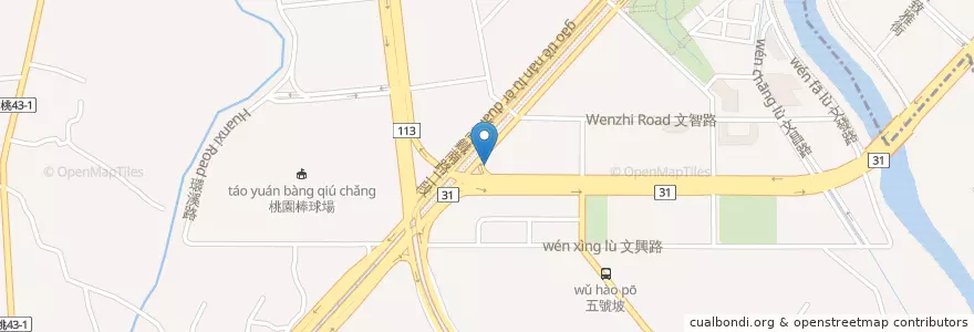 Mapa de ubicacion de 正麥啤酒餐廳 en 臺灣, 桃園市, 中壢區.