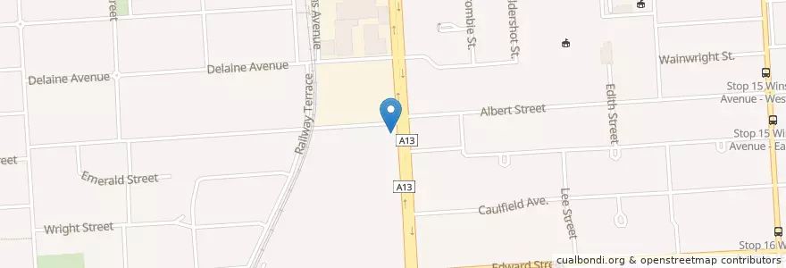 Mapa de ubicacion de Maid of Auckland Hotel en Australia, South Australia, Adelaide, City Of Mitcham, City Of Marion.