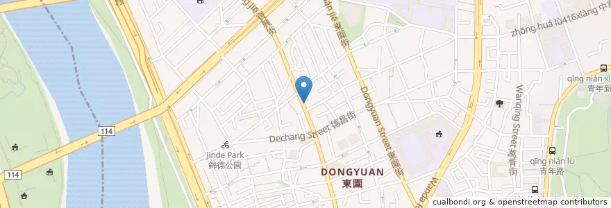 Mapa de ubicacion de QBurger en 타이완, 신베이 시, 타이베이시, 완화 구.