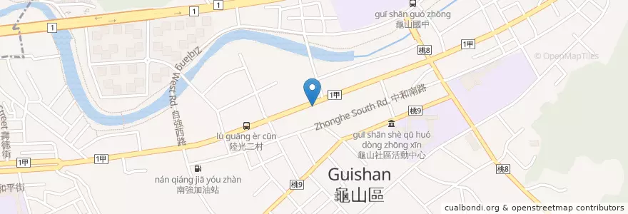 Mapa de ubicacion de Pizza Hut en تايوان, تاو يوان, 龜山區.