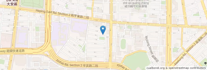Mapa de ubicacion de OOH CHA CHA Bar en Taiwan, New Taipei, Taipei, Da'an District.
