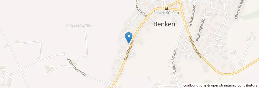 Mapa de ubicacion de Ärztezentrum Benken en Suisse, Saint-Gall, Wahlkreis See-Gaster, Benken (Sg).
