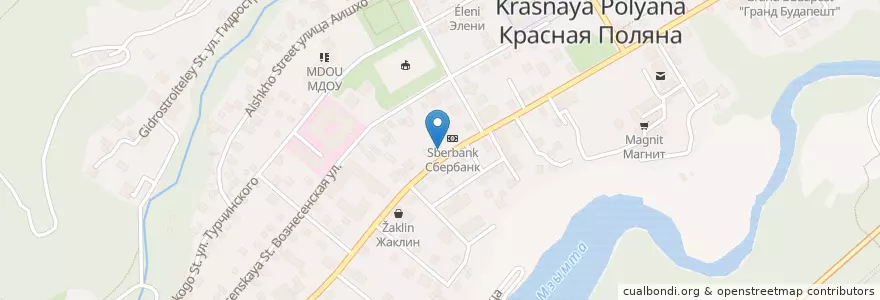 Mapa de ubicacion de Ем и ем en Russie, District Fédéral Du Sud, Kraï De Krasnodar, Городской Округ Сочи.