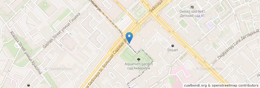 Mapa de ubicacion de Даблби en Russia, Distretto Federale Centrale, Москва, Центральный Административный Округ, Тверской Район.