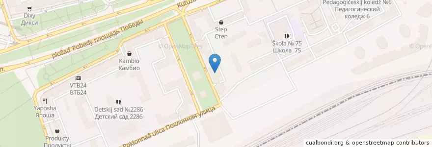 Mapa de ubicacion de БИАР en 俄罗斯/俄羅斯, Центральный Федеральный Округ, Москва, Западный Административный Округ, Район Дорогомилово.