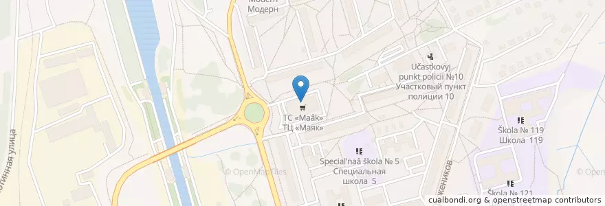 Mapa de ubicacion de Kuzina en Россия, Сибирский Федеральный Округ, Новосибирская Область, Городской Округ Новосибирск.