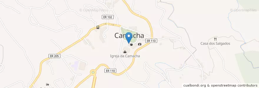 Mapa de ubicacion de Relógio en Portogallo, Santa Cruz, Camacha.
