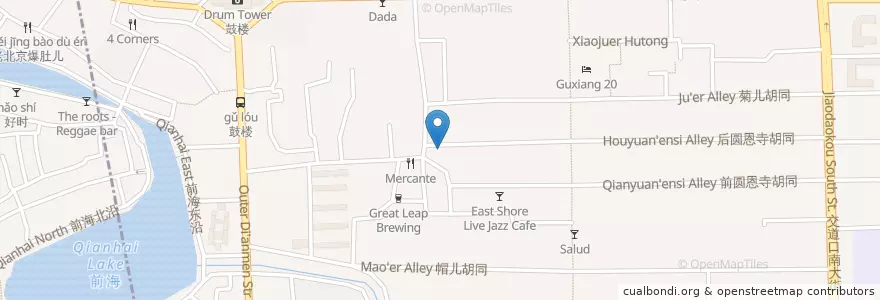 Mapa de ubicacion de Public toilets en الصين, بكين, خبي, 东城区.