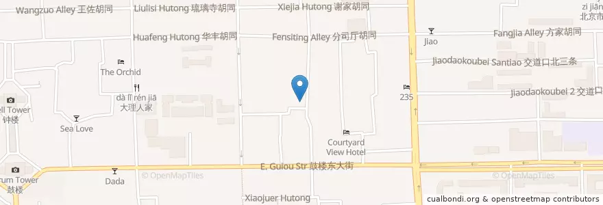 Mapa de ubicacion de Public toilets en China, Peking, Hebei, 东城区.