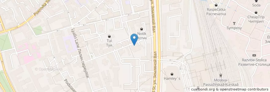 Mapa de ubicacion de Ла Карот en Rússia, Distrito Federal Central, Москва, Центральный Административный Округ, Басманный Район.