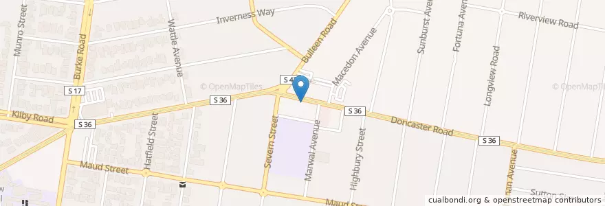 Mapa de ubicacion de Ace Learning Centre en Australië, Victoria, City Of Boroondara.