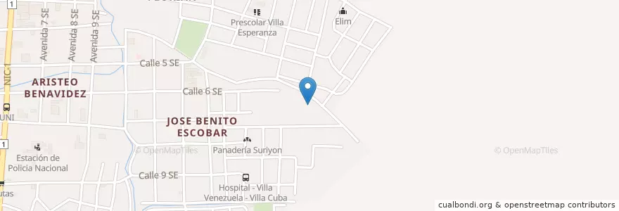 Mapa de ubicacion de Radio Católica en 尼加拉瓜, Estelí, Estelí (Municipio).