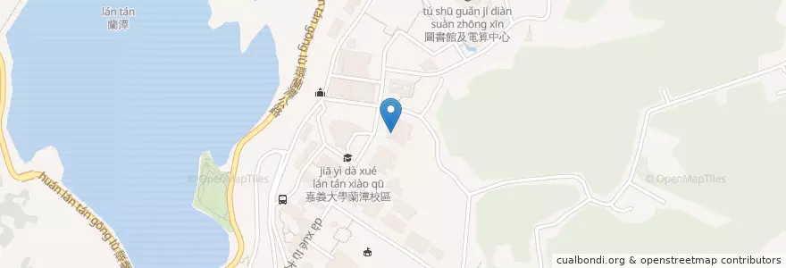 Mapa de ubicacion de 土木與水資源工程學系 en Taiwan, 臺灣省, 嘉義市, 嘉義縣, 東區.