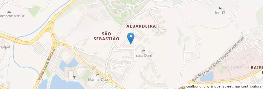 Mapa de ubicacion de Nova onda en پرتغال, Algarve, Algarve, فارو, لاگوس, São Gonçalo De Lagos.