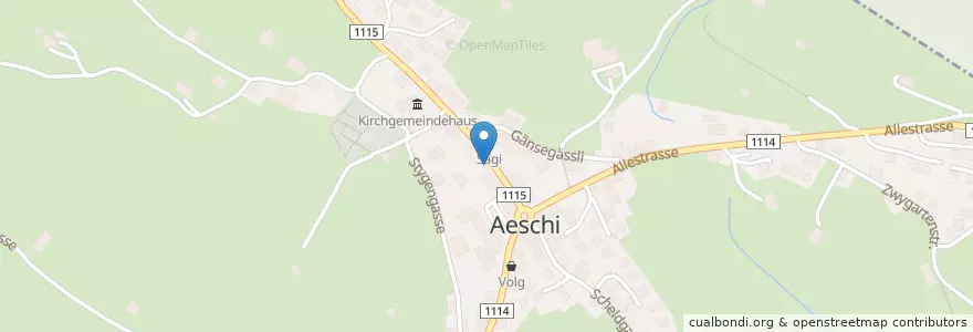 Mapa de ubicacion de Aeschipizza en İsviçre, Bern/Berne, Verwaltungsregion Oberland, Verwaltungskreis Frutigen-Niedersimmental.