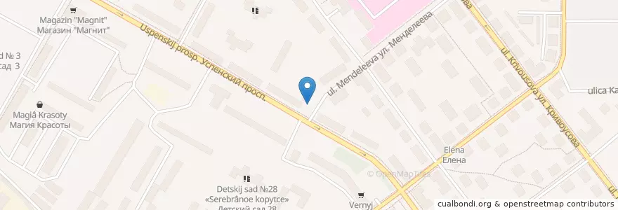 Mapa de ubicacion de Аптека 24.ру en Russie, District Fédéral De L'Oural, Oblast De Sverdlovsk, Западный Управленческий Округ, Городской Округ Верхняя Пышма.
