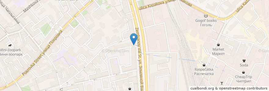 Mapa de ubicacion de Uon Coffee en روسيا, Центральный Федеральный Округ, Москва, Центральный Административный Округ, Басманный Район.