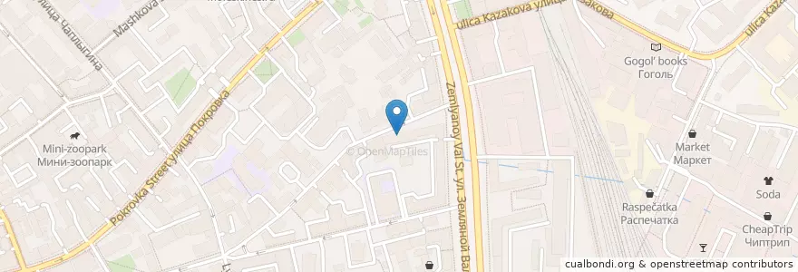 Mapa de ubicacion de Гемокод en Russia, Distretto Federale Centrale, Москва, Центральный Административный Округ, Басманный Район.