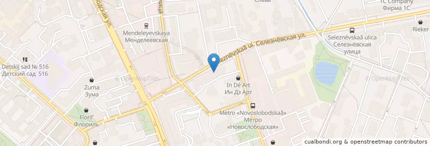 Mapa de ubicacion de Зайкафе en Russie, District Fédéral Central, Moscou, Центральный Административный Округ, Тверской Район.