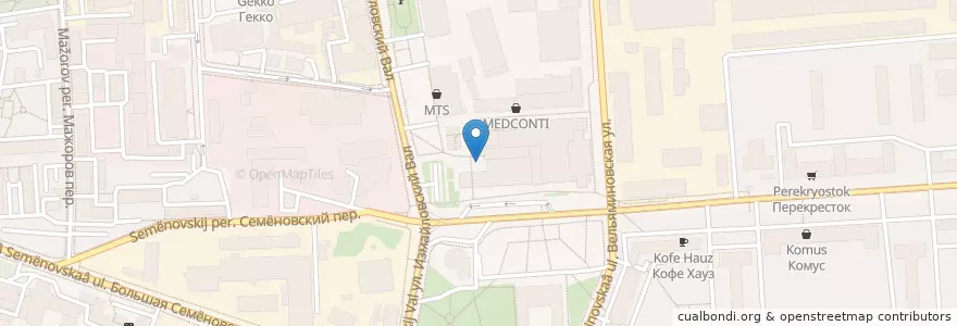 Mapa de ubicacion de DyDo en روسيا, Центральный Федеральный Округ, Москва, Восточный Административный Округ, Район Соколиная Гора.